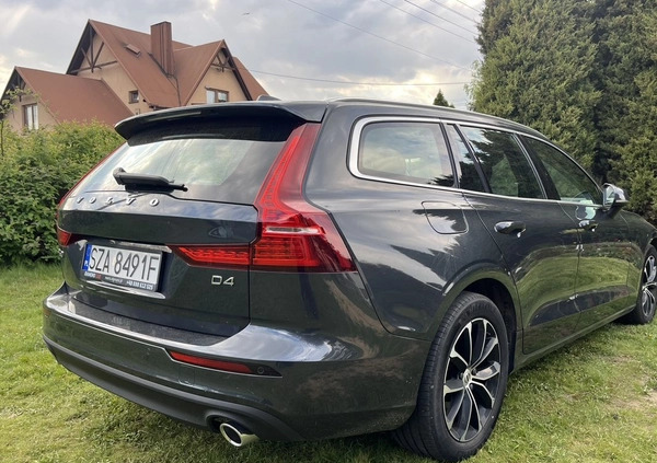 Volvo V60 cena 78900 przebieg: 164000, rok produkcji 2018 z Zawiercie małe 407